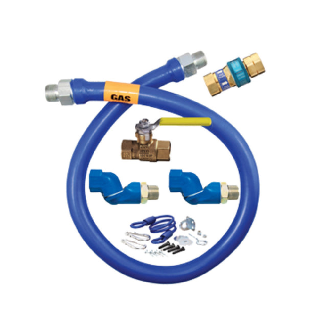 Dormont 16100KIT2S48 Dormont Blue Hose™ Moveable Gas Connector Kit 1" Inside Dia.