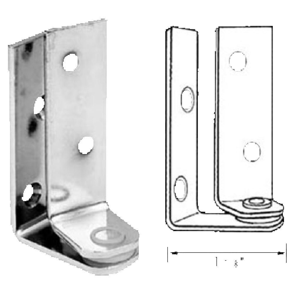 Franklin Machine Products 123-1199 Pivot Hinge 1-9/16" X 3-5/16" H Nickel-plated Steel