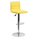 Flash Furniture CH-92023-1-YEL-GG Swivel Bar Stool Adjustable Height Contemporary Style