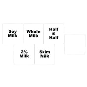 Hubert 38880 - Cling IT™ Cold Beverage Label Set, 12-piece, 2" X 2"