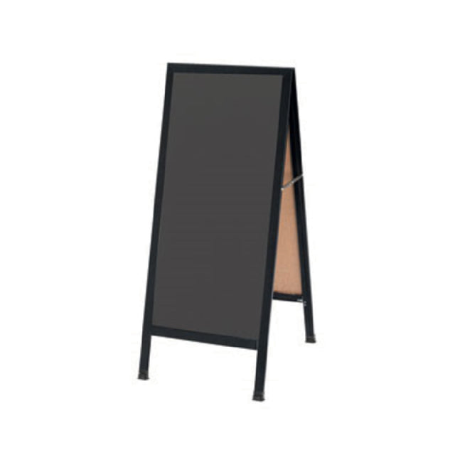 Aarco BA-35SS Sidewalk Chalkboard 18"W X 42"H Slate Porcelain Board