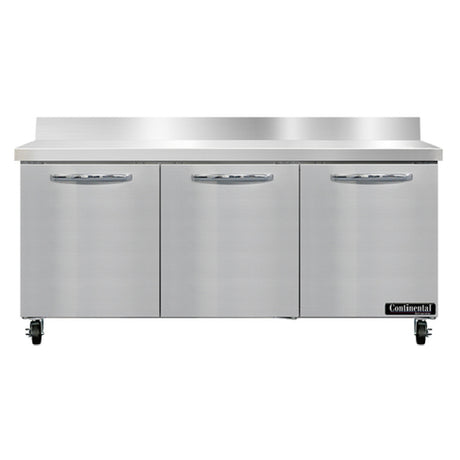 Continental Refrigerator SW72NBS Work Top Refrigerator 72"W 20.6 Cu Ft Capacity