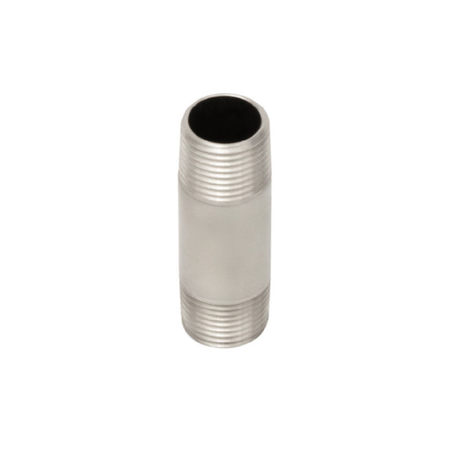 T&S Brass S000357-30 2" Nipple With 3/8" NPT Male Threads Stainless Steel Construction