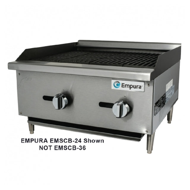 Empura Equipment EMSCB-36 Empura Medium Duty Gas Charbroiler 36"W X 27"D 84000 BTU