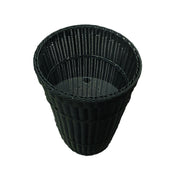 Hubert 36154 - Expressly Hubert® Wicker Basket, 18" Dia. X 24"H, Black