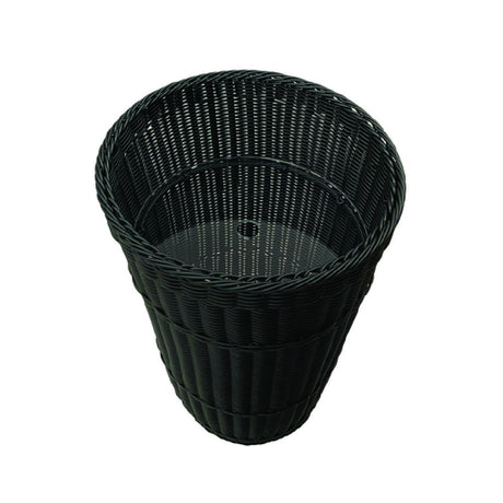Hubert 36154 - Expressly Hubert® Wicker Basket, 18" Dia. X 24"H, Black