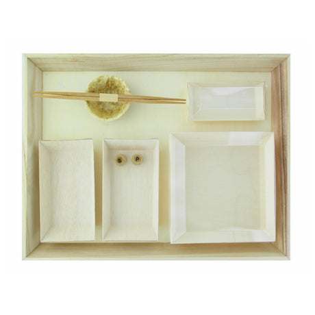 PacknWood NOA39SAM4 - VIP Set, Includes: (10) Heavy Duty Wooden Tray - 17 X 13 X 1.5in - 10 Pcs (210WOODTRAY39)
