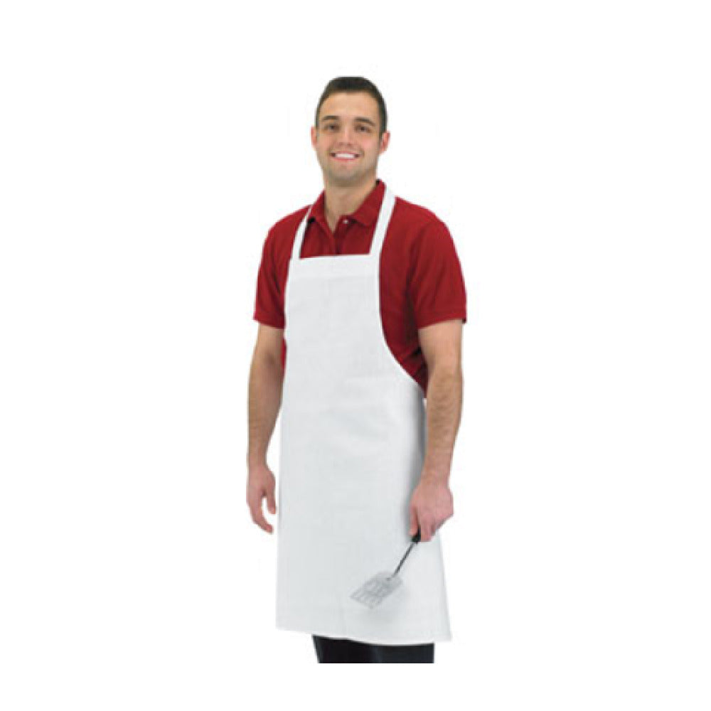 John Ritzenthaler Company 600BAW-NP Chef Revival® Economy Bib Apron 34" X 34" Poly/cotton Blend Fabric