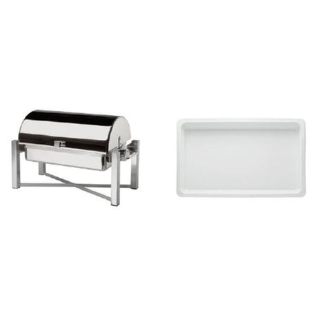 Bauscher Hepp 12.5294.0311 - Chafing Dish Promo Kit, Includes: (1) Arte 1/1 GN Chafing Dish With Roll-top Cover (12.5294.0320) & (3) 247 Oz.