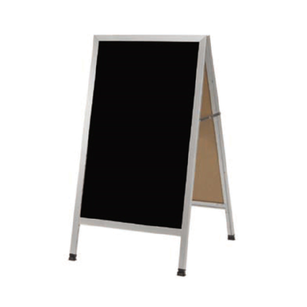 Aarco AA-1BP Sidewalk Markerboard 24"W X 42"H Black Acrylic Board