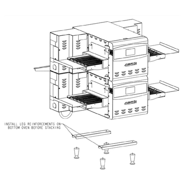 Ovention OVNTN-STK-10 - Stacking Kit For Any Combination Of (2) S1200 Or C1400