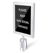 Central Specialties 5847SS Frame 8-1/2" X 2-1/2" X 18"H Free-standing