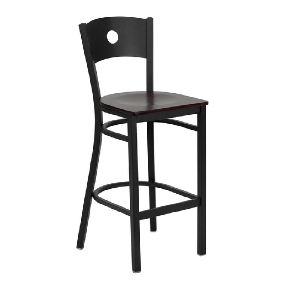 Flash Furniture XU-DG-60120-CIR-BAR-MAHW-GG Hercules Series Restaurant Bar Stool