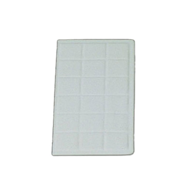 Bon Chef 96011/4PWHT Tile Tray 1/4 Size 13-1/2" X 7-1/16"