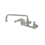 T&S Brass S-0231-U12 UltraRinse 8” Wall Mount Mixing Faucet 12” Swing Nozzle With Stream Regulator Outlet