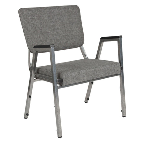 Flash Furniture XU-DG-60443-670-2-GY-GG Hercules Series Bariatric Stacking Arm Chair