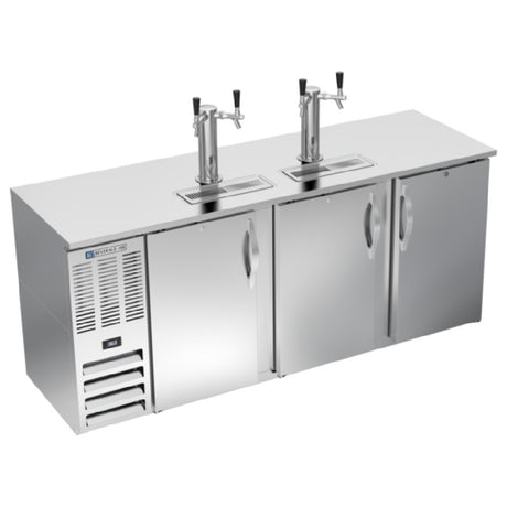 Beverage Air DDN78HC-S - Draft Beer Cooler, 78"W X 26-3/8"D X 49-5/16"H, 21.686 Cu. Ft.