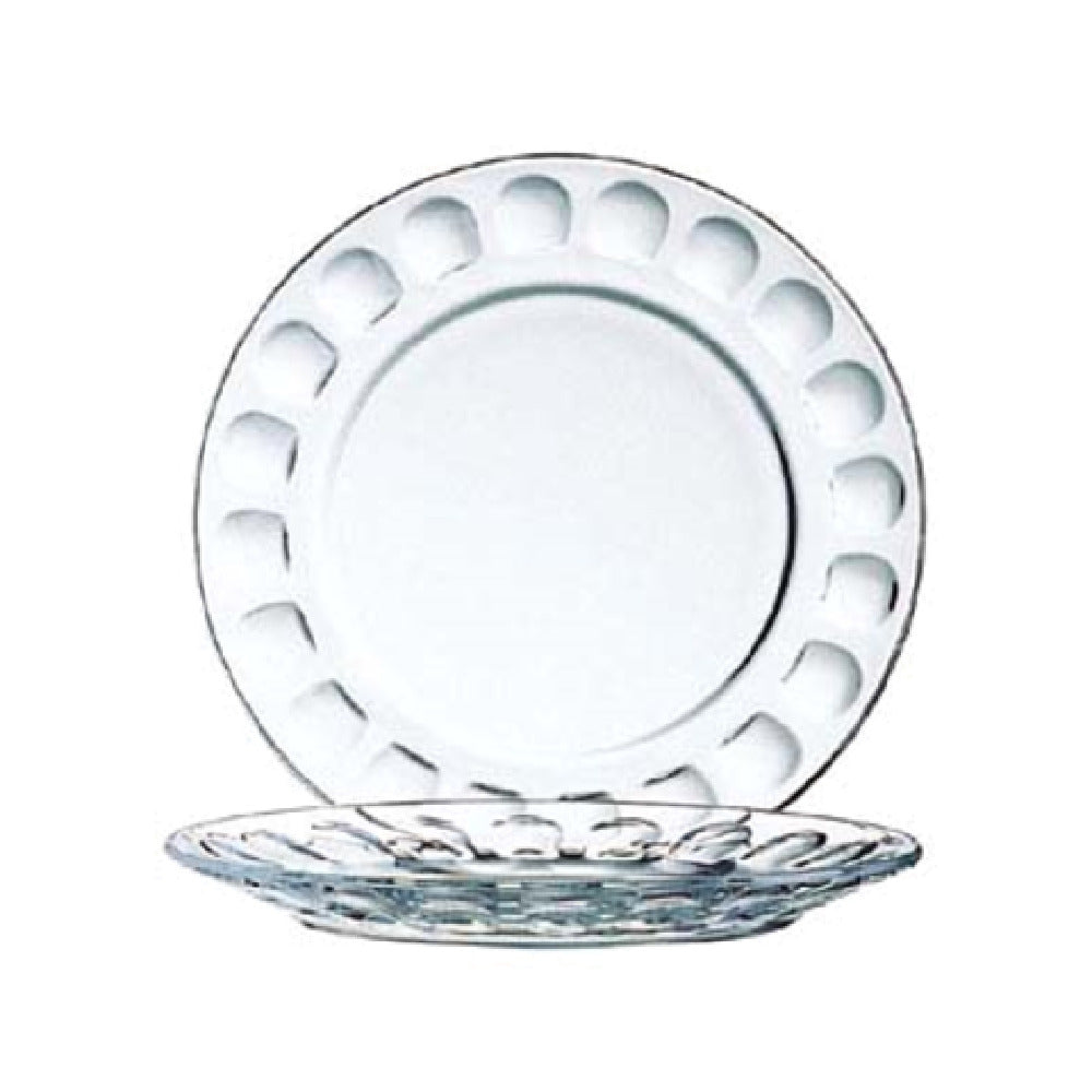 Arc Cardinal 01166 Arcoroc Roc Plate (D:6.0'') Soda Lime Glass