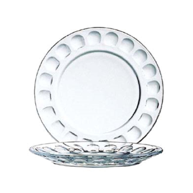 Arc Cardinal 01166 Arcoroc Roc Plate (D:6.0'') Soda Lime Glass