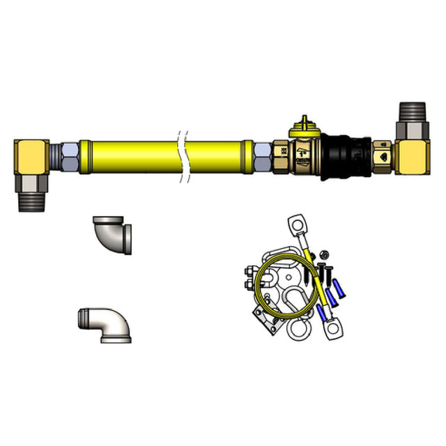 T&S Brass HG-4E-48GS-K Safe-T-Link Gas Connector Hose 1" Connection 48" Hose