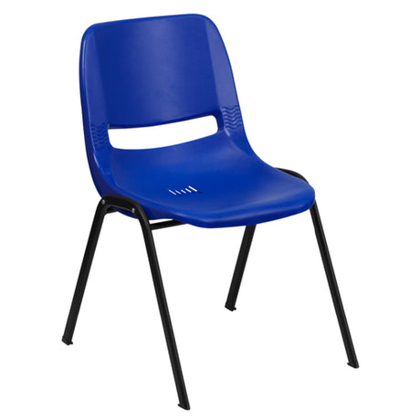 Flash Furniture RUT-12-NVY-BLACK-GG Hercules Series Student Shell Stacking Chair