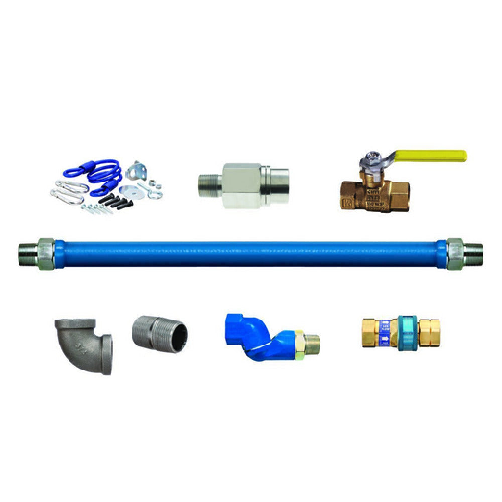 Dormont CAN1675KITS48EFV - Dormont Blue Hose Moveable Gas Connector Kit, 3/4" Inside Dia.