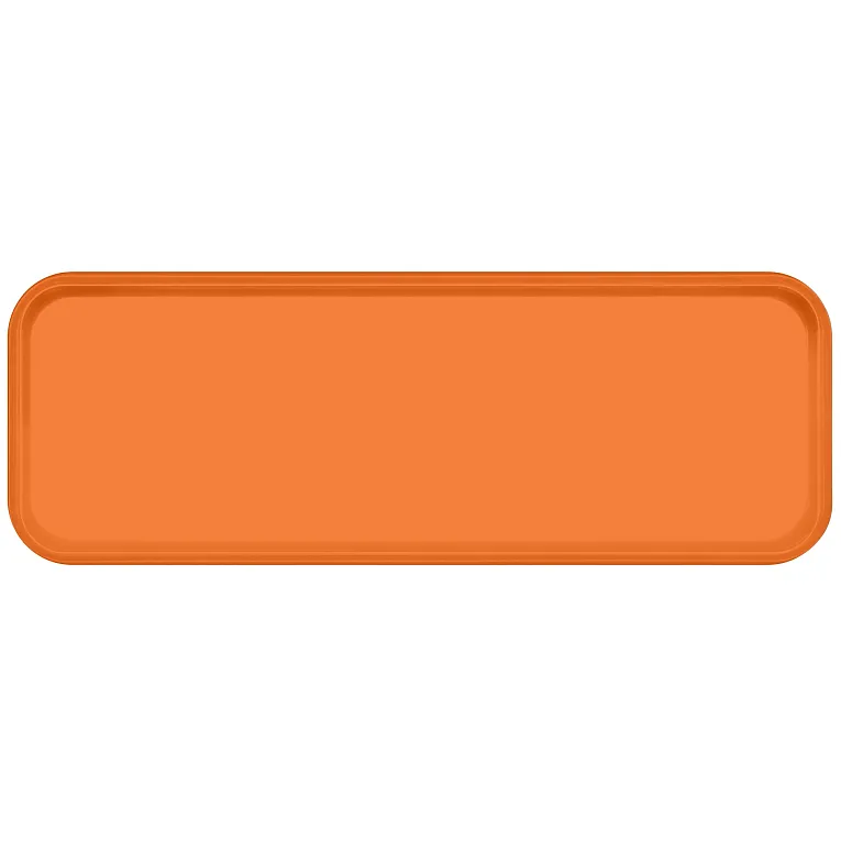 Cambro 926222 Camtray® Rectangular 8-7/8" X 25-9/16" X 1" Orange Pizzazz