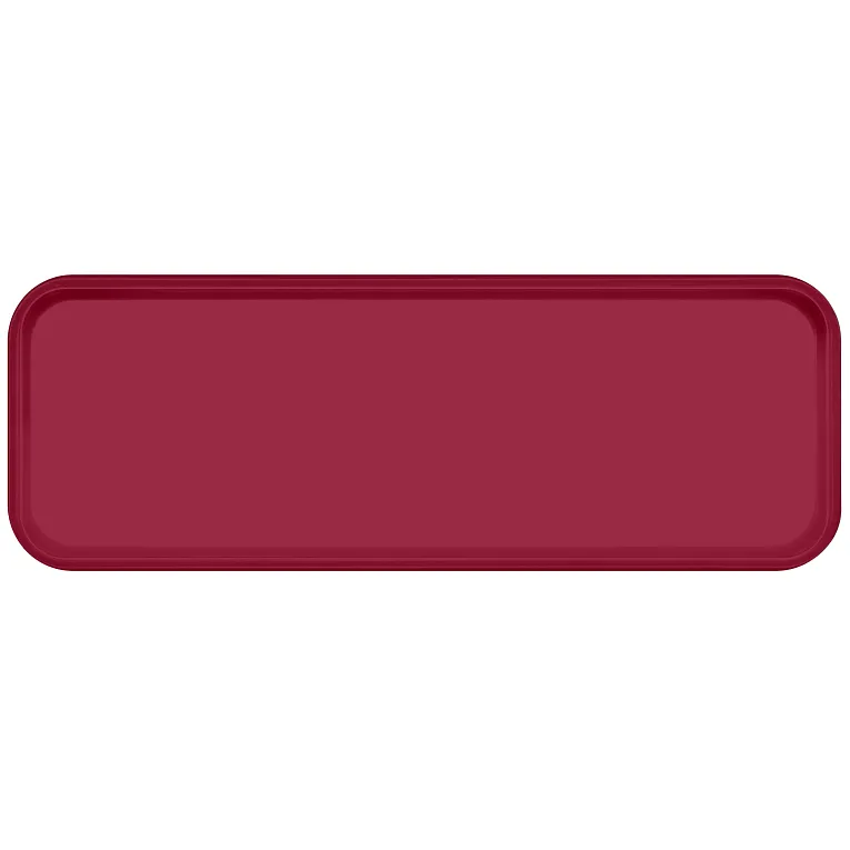 Cambro 926505 Camtray® Rectangular 8-7/8" X 25-9/16" X 1" Cherry Red