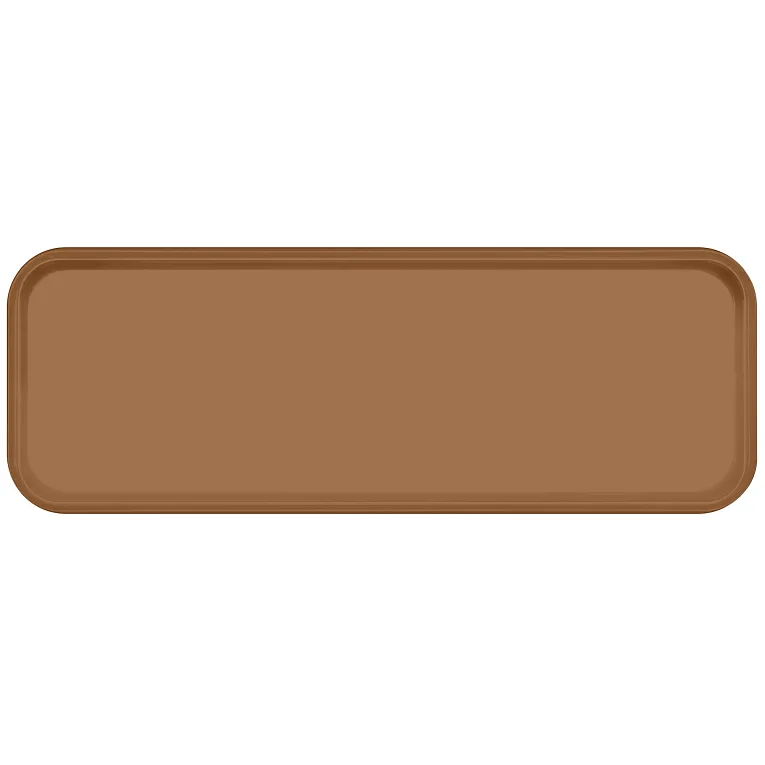 Cambro 926508 Camtray® Rectangular 8-7/8" X 25-9/16" X 1" Suede Brown