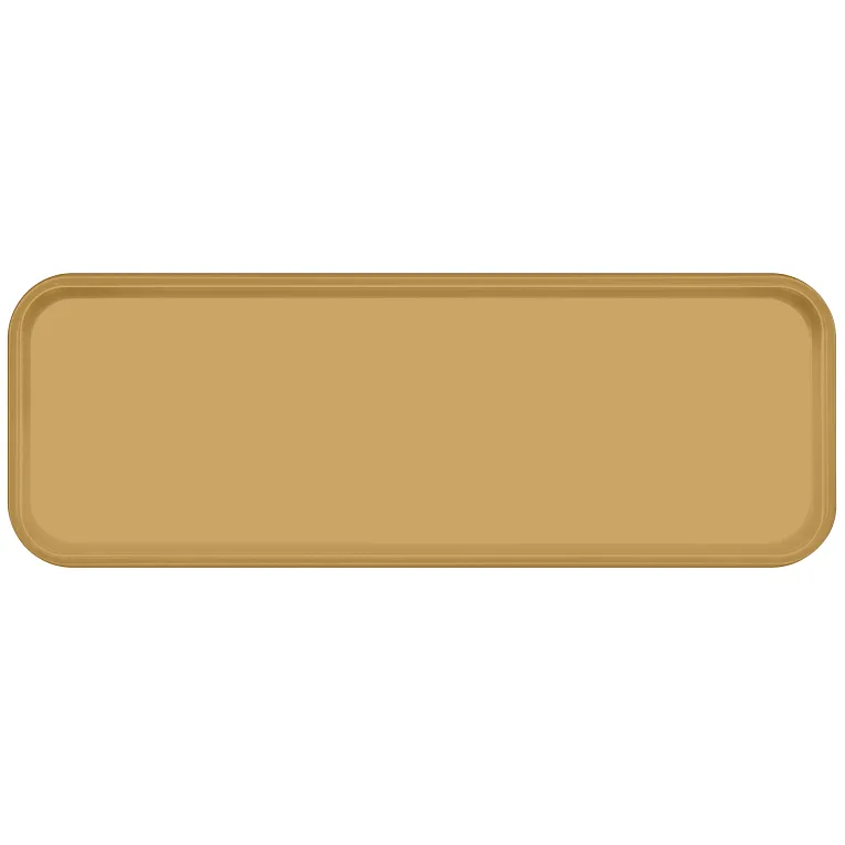 Cambro 926514 Camtray® Rectangular 8-7/8" X 25-9/16" X 1" Earthen Gold
