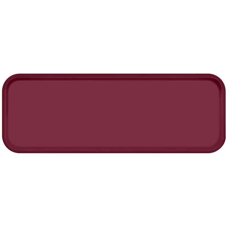 Cambro 926522 Camtray® Rectangular 8-7/8" X 25-9/16" X 1" Burgundy Wine