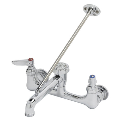 T&S Brass B-0665-POL Service Sink Faucet 8" Centers 2-3/8" Clearance From Wall To Center Of Faucet