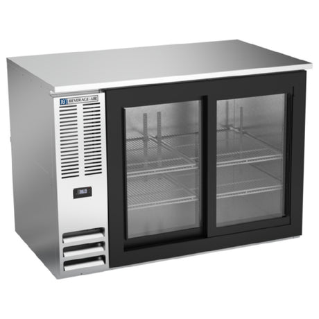Beverage Air BB48HC-GS-S - Refrigerated Back Bar Storage Cabinet, Two-section, 48"W X 29-1/4"D X 34"H