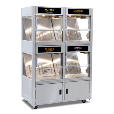 Gold Medal 2723-00-000 - Multi-Level Popcorn Staging Cabinet, Electric, Floor Model