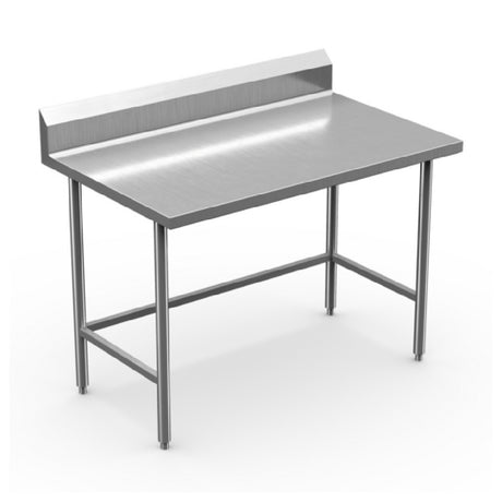 Winholt DTBB-3060 Work Table 60"W X 30"D X 34"H 16/304 Stainless Steel Top With 6" Backsplash