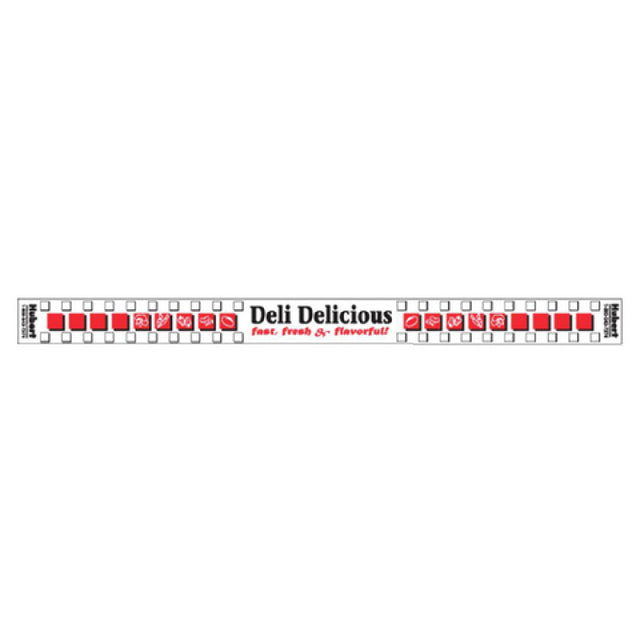 Hubert 37819 - Band-It Food Label, "Deli Delicious", 13-3/4" X 1"