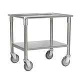 Proluxe UT1300 Utility Dough Press Table 21"W X 26-1/2"D X 26-1/2"H High Stainless Steel Top & Undershelf