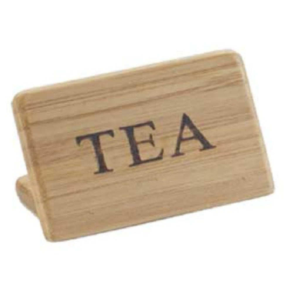 Cal Mil 606-4 Beverage Sign 3"W X 2"H "TEA"