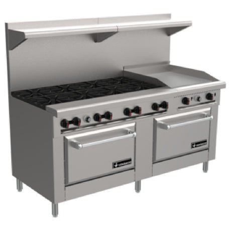 Venancio R722ST-24B48G Restaurant Range Gas 72"W