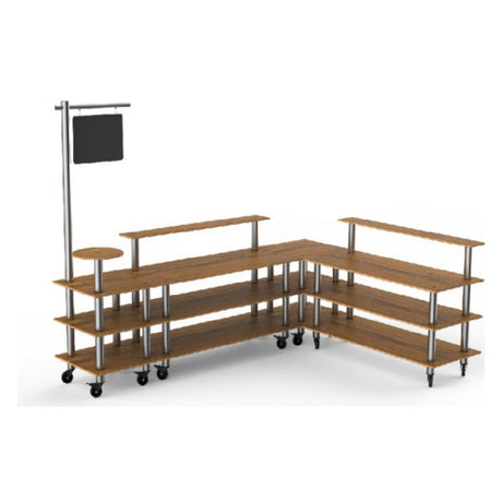 Steelite MGCMLB14BSXW - Breakfast Corner Station, 130.0" X 100.0" X 95.5", Modular