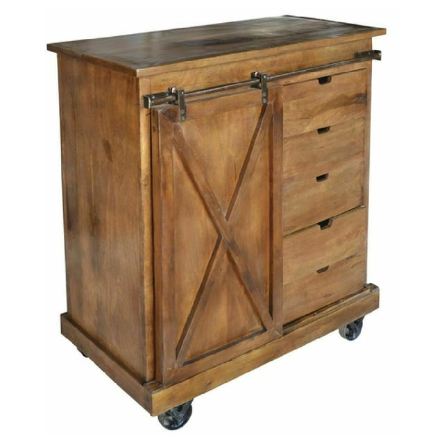 Hubert 95426 - Display Cart, 48"L X 18"D X 54"H, (3) Shelves