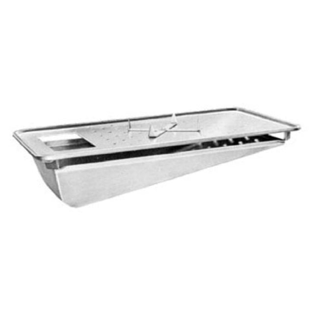 Atlas Metal AD-GP Adapter Plate Carving Station With Sloped Gravy Pan Full Perimeter Beaded Edge