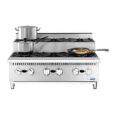 Koolmore KM-CRSU-36 Commercial Step-Up Range 36"W (6) 26000 BTU Burners