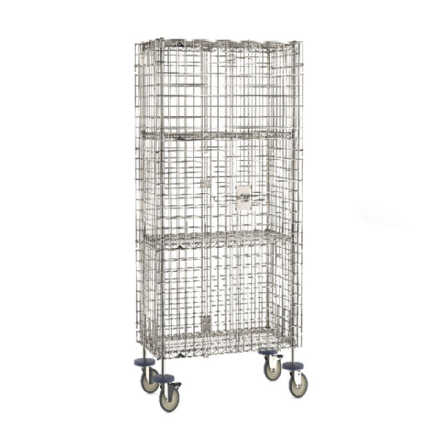 Metro SEC33S-SD-2SE - Super Erecta® Security Unit, Mobile, Stainless Steel Finish