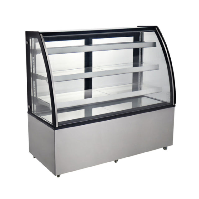 Omcan 44503 (RS-CN-0471) Refrigerated Floor Showcase 60" 18.89 Cu. Ft. Capaicty