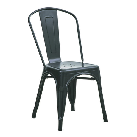 Hubert 57824 - CenPro Outdoor Cafe Chair, 400 Lbs. Weight Capacity, 17-1/5" Depth