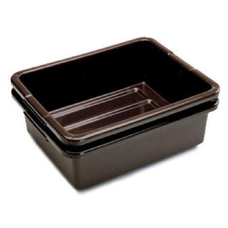 Rubbermaid FG335192BRN - Bus/Utility Box, 7-1/8 Gallon, 21-1/2"L X 17-1/8"W X 7"H