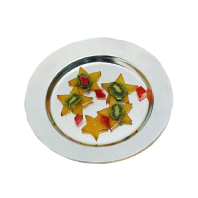 Bon Chef 1043PWHT Contemporary Dinner Plate 10-1/2" Aluminum With Ceramic-look Coating