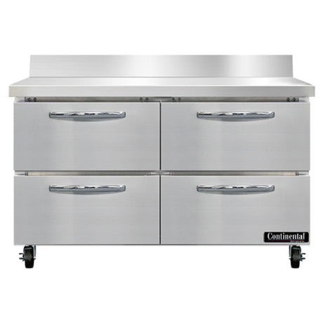 Continental Refrigerator SW48NBS-D Work Top Refrigerator 48"W 13.4 Cu Ft Capacity