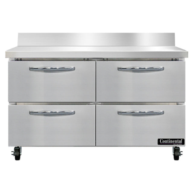 Continental Refrigerator SW48NBS-D Work Top Refrigerator 48"W 13.4 Cu Ft Capacity